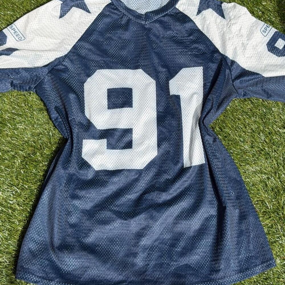 Shein Women's Blue and Navy Top